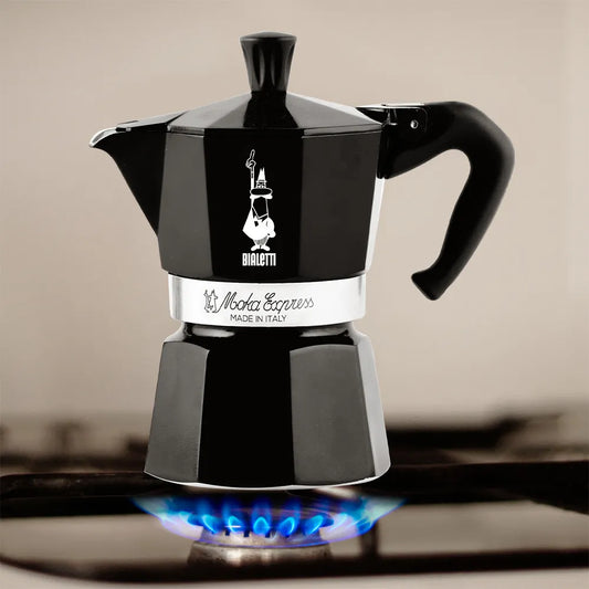 Bialetti Moka Express, melna moka kanna (1 tasei)